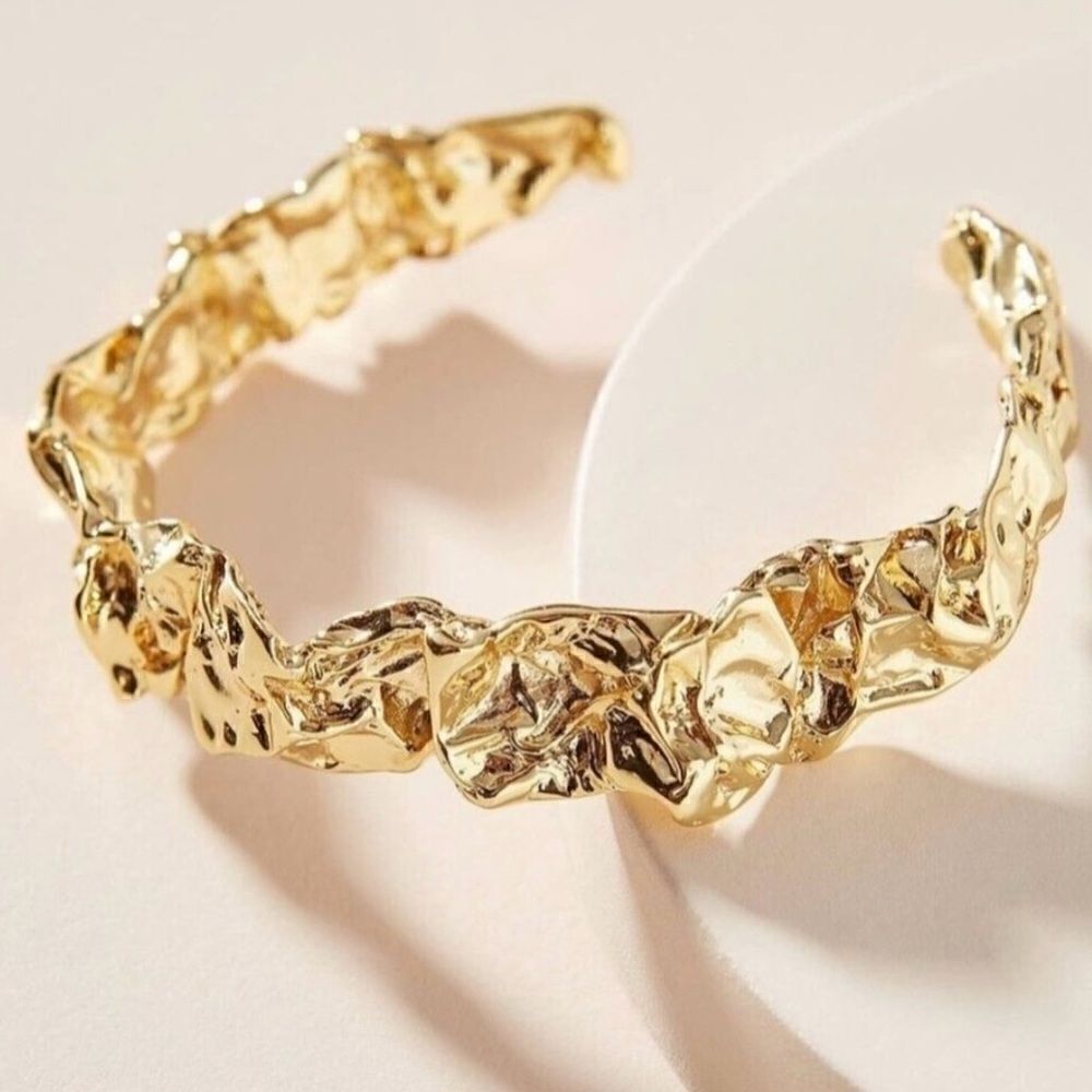 Gold Cuff Womens Designer Bracelet Accessory New